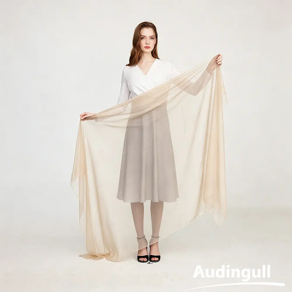 Audingull Lightweight 100% Mulberry Silk Scarf & Wrap