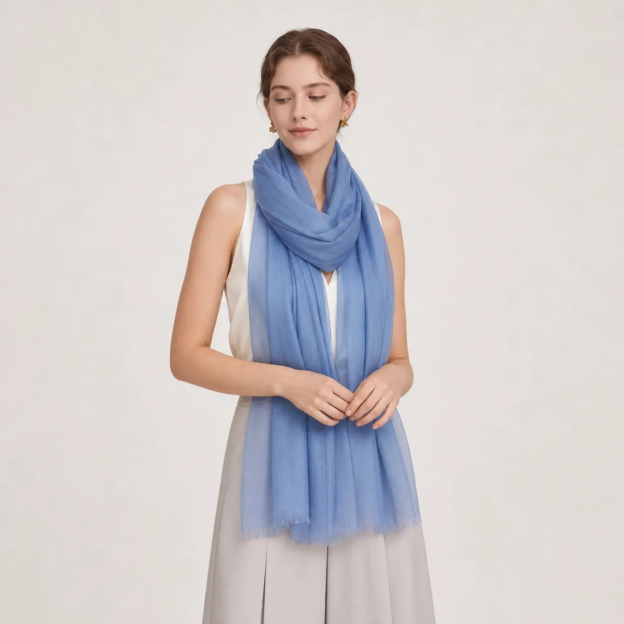 Audingull Soft 100% Cashmere Cloud-Light Scarf Wrap
