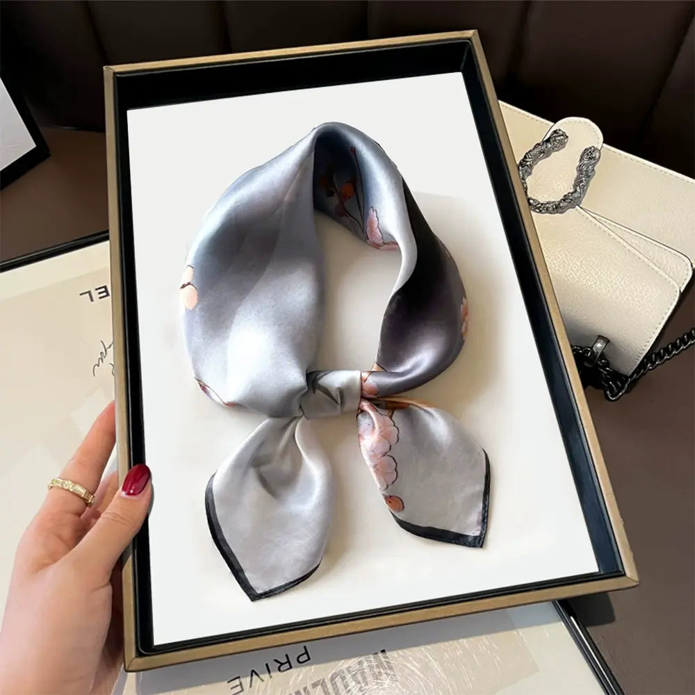 Audingull 100% Mulberry Silk Scarf for Women