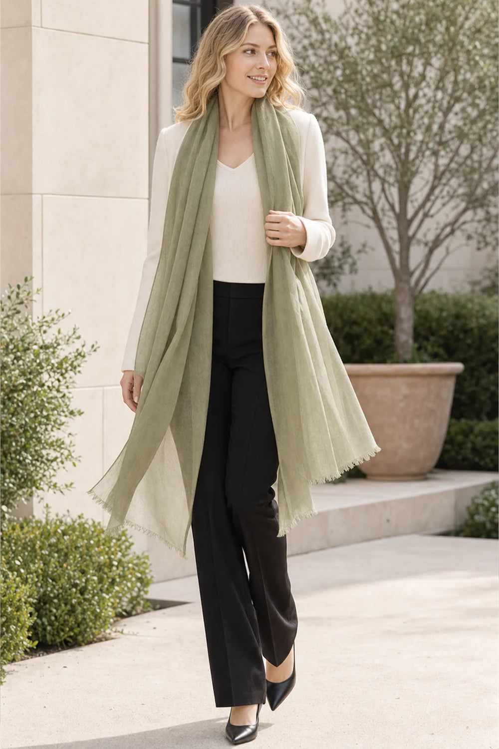 Audingull 100% Cashmere Lightweight Wrap Scarf for Women