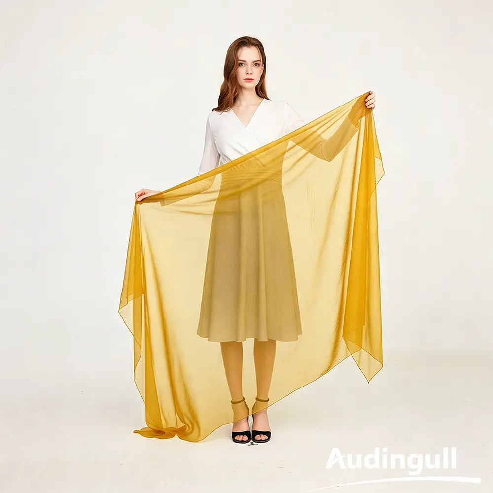 Audingull Lightweight 100% Mulberry Silk Scarf & Wrap