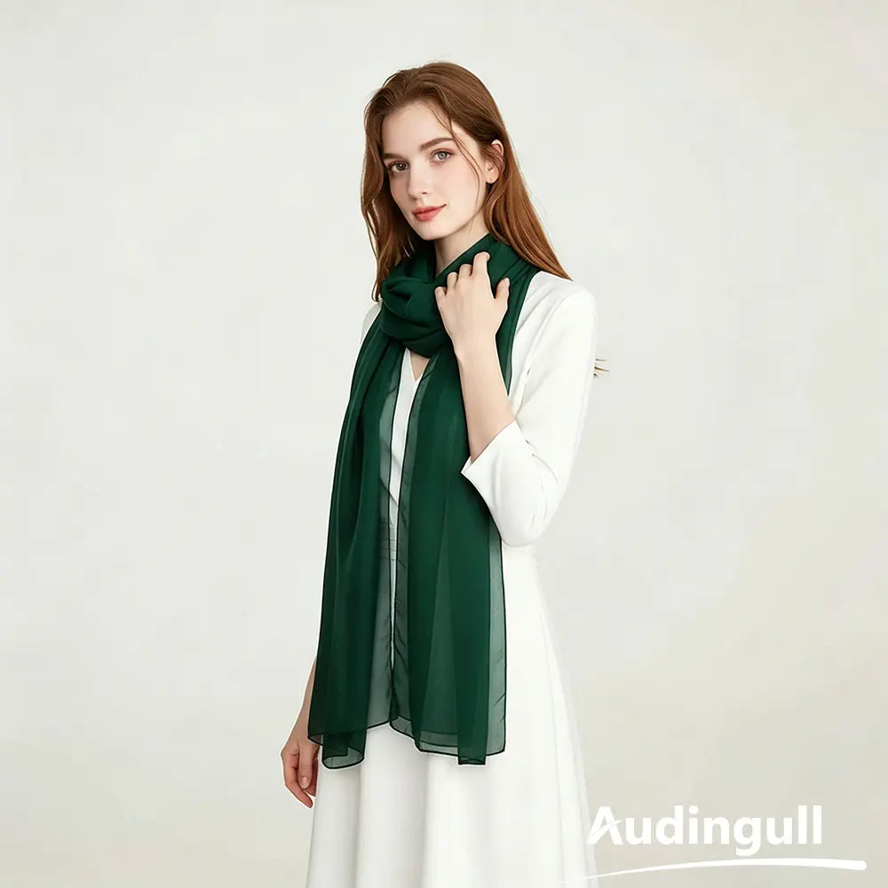 Audingull Lightweight 100% Mulberry Silk Scarf & Wrap