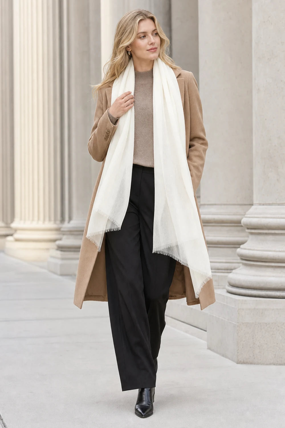 Audingull 100% Cashmere Lightweight Wrap Scarf for Women