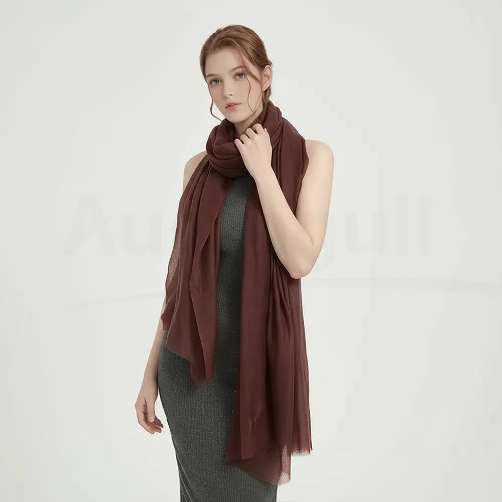 Audingull Soft Pure Cashmere Cloudweight Scarf Wrap