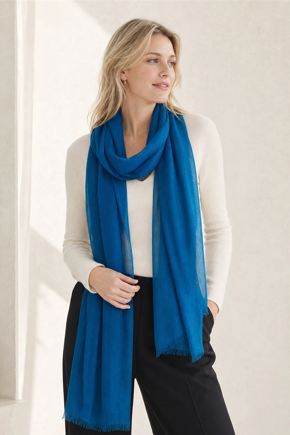 Audingull 100% Cashmere Lightweight Wrap Scarf for Women