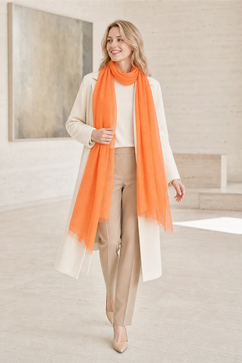 Audingull 100% Cashmere Lightweight Wrap Scarf for Women