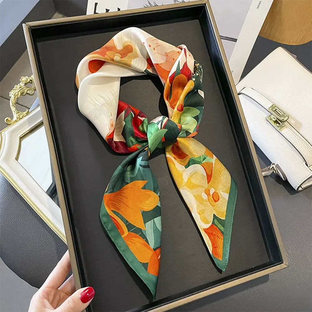 Audingull Smooth and Soft 100% Silk Scarf for Women