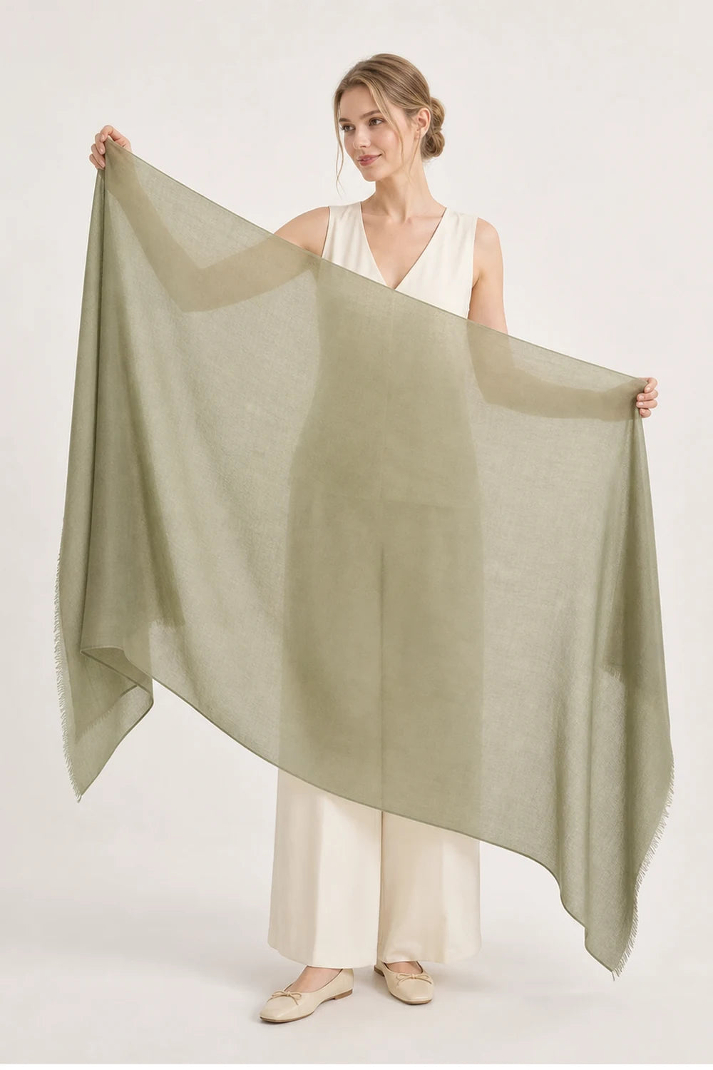 Audingull 100% Cashmere Lightweight Wrap Scarf for Women