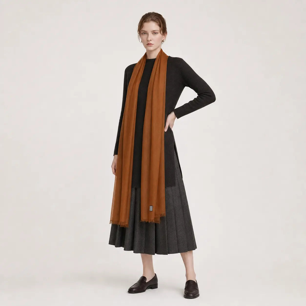 Audingull Soft 100% Cashmere Cloud-Light Scarf Wrap