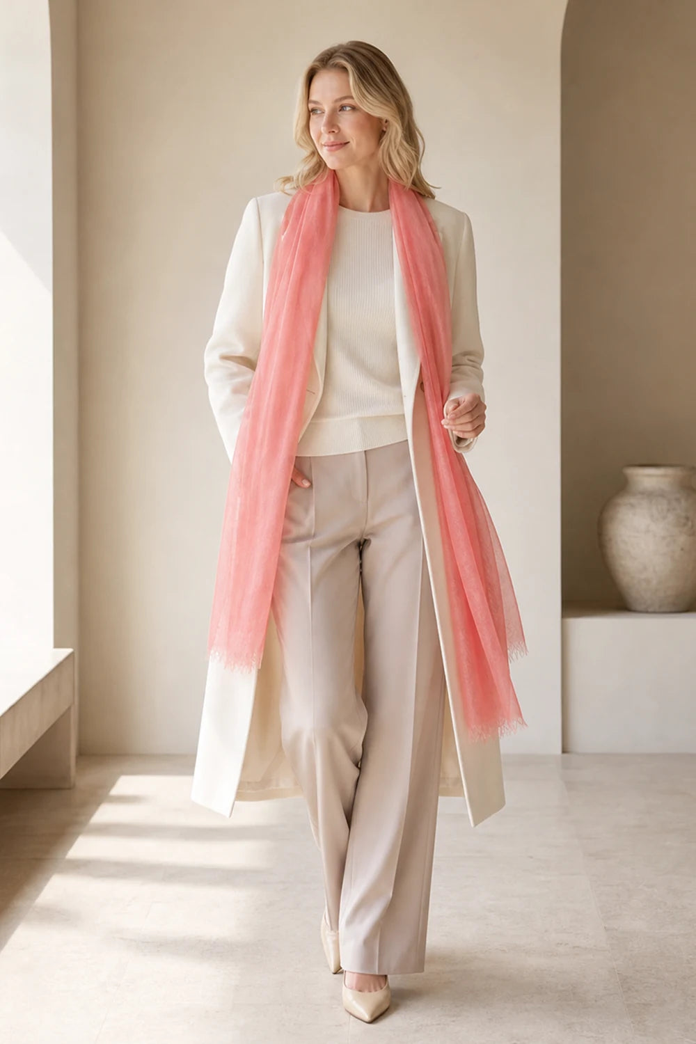 Audingull 100% Cashmere Lightweight Wrap Scarf for Women
