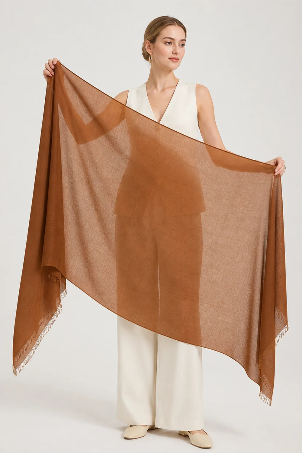 Audingull 100% Cashmere Lightweight Wrap Scarf for Women