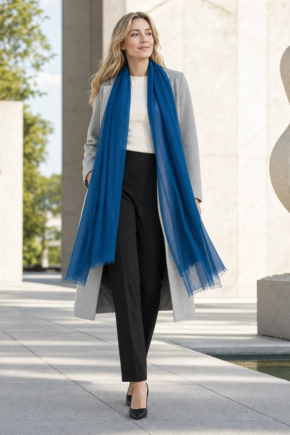 Audingull 100% Cashmere Lightweight Wrap Scarf for Women