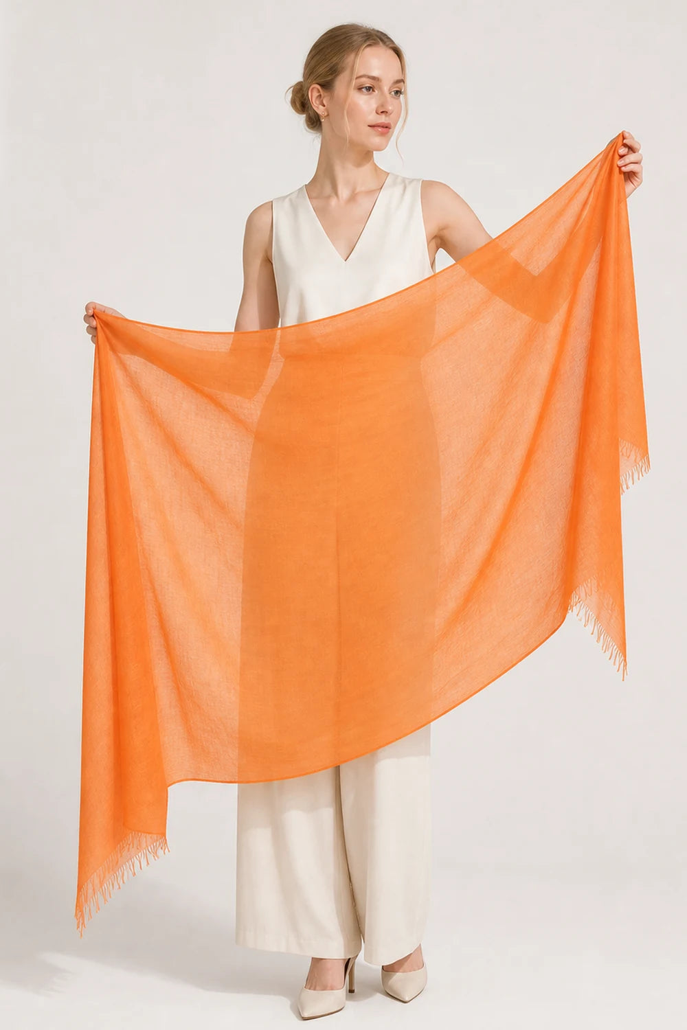 Audingull 100% Cashmere Lightweight Wrap Scarf for Women