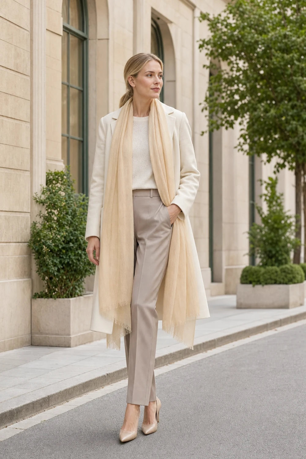 Audingull 100% Cashmere Lightweight Wrap Scarf for Women