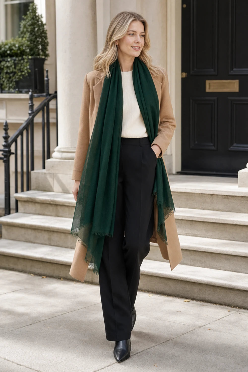 Audingull 100% Cashmere Lightweight Wrap Scarf for Women