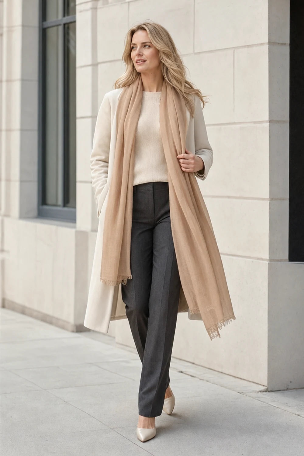 Audingull 100% Cashmere Lightweight Wrap Scarf for Women