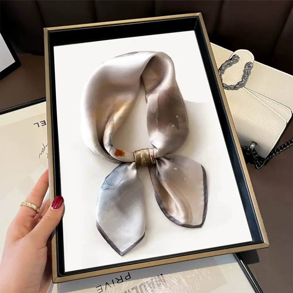Audingull Elegant 100% Silk Scarf for Everyday Wear