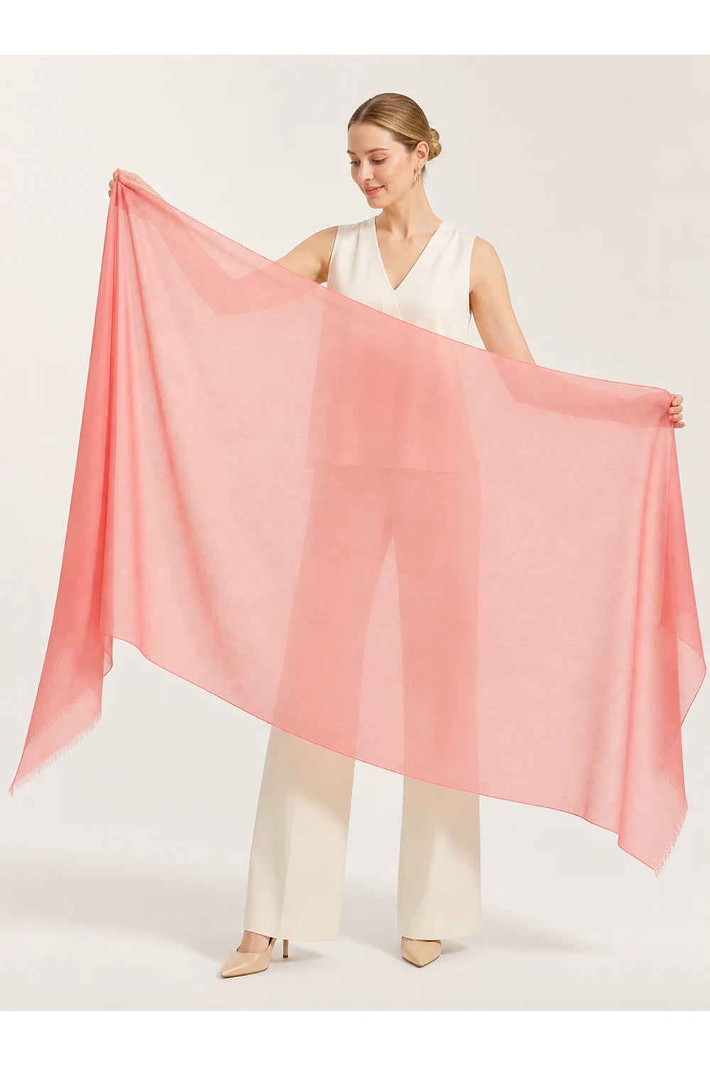 Audingull 100% Cashmere Lightweight Wrap Scarf for Women