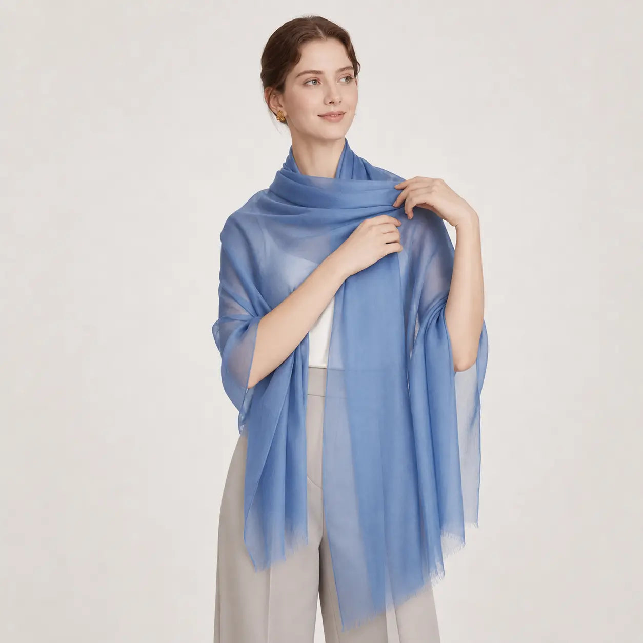 Audingull Soft 100% Cashmere Cloud-Light Scarf Wrap
