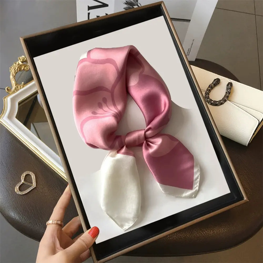 Audingull Elegant 100% Silk Scarf for Everyday Wear
